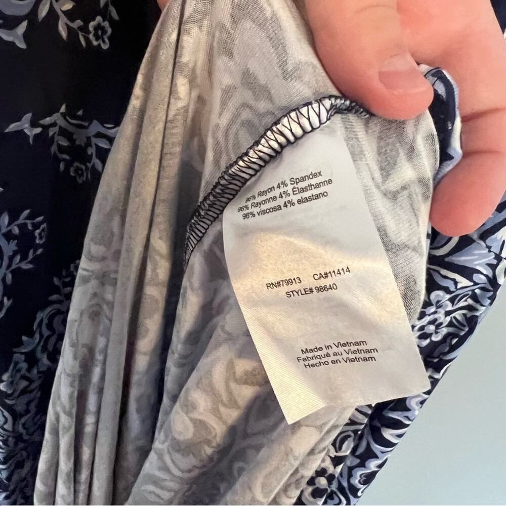 Motherhood Maternity Sleeveless Maxi Dress Women's Size XS Blues & White - Picture 6 of 10